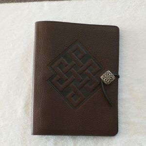 Oberon Design Leather 3-Ring Journal Organizer